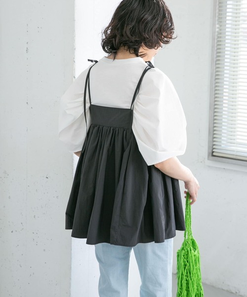 KBF（ケイビーエフ）の「ボリュームギャザービスチェ（ベスト・レディース・ブラウン系その他/ブラック/ベージュ系その他・ONE）」の13枚目の写真