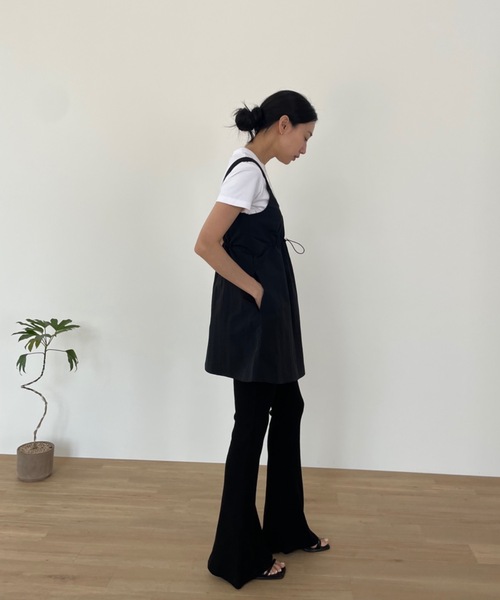 セール】【DIDOT.】着丈違いの2サイズ展開｜リブフレアパンツ（その他