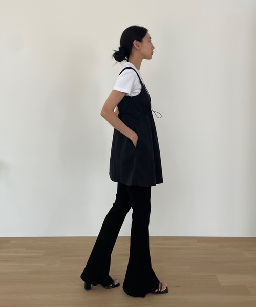 新品　リブフレアパンツ MAISON SPECIAL パンツ Rib Mix Semi-flare Pants/リブミックス