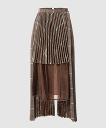 Cutout Pleats Skirt