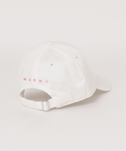 MARNI（マルニ）の「MARNI（マルニ）Kids & Junior ワンポイントキャップ（キャップ・キッズ・オフホワイト/ピンク系その他/ブラック・Ⅲ/Ⅱ/Ⅰ）」の4枚目の写真