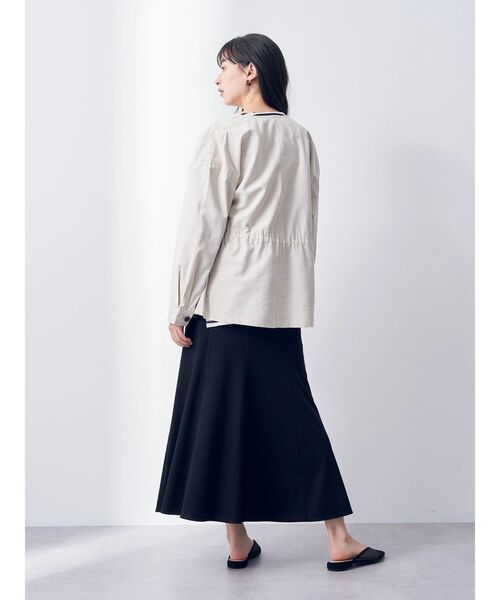 YECCA VECCA（イェッカヴェッカ）の「ミリタリージャケット（ミリタリージャケット・レディース・グレイッシュベージュ/ピンク/モカ・M）」の8枚目の写真