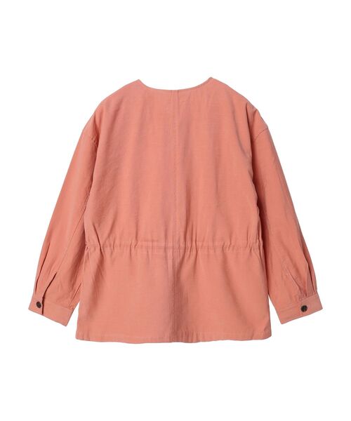 YECCA VECCA（イェッカヴェッカ）の「ミリタリージャケット（ミリタリージャケット・レディース・グレイッシュベージュ/ピンク/モカ・M）」の6枚目の写真