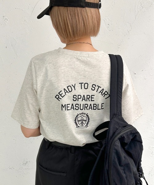 apres jour mignon（アプレジュールミニョン）の「アソートシュエットTシャツ２【ZOZOTOWN限定アイテム】（Tシャツ/カットソー・レディース・ホワイト系その他2/ナチュラル/ベージュ系その他/ブラック系その他/ホワイト系その他/オフホワイト/グリーン/ブラック/ネイビー・フリー/X-LARGE）」の7枚目の写真