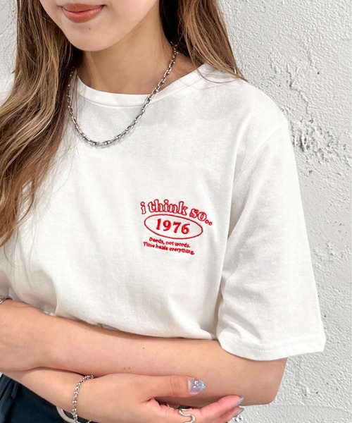 apres jour mignon（アプレジュールミニョン）の「アソートシュエットTシャツ２【ZOZOTOWN限定アイテム】（Tシャツ/カットソー・レディース・ホワイト系その他2/ナチュラル/ベージュ系その他/ブラック系その他/ホワイト系その他/オフホワイト/グリーン/ブラック/ネイビー・フリー/X-LARGE）」の21枚目の写真