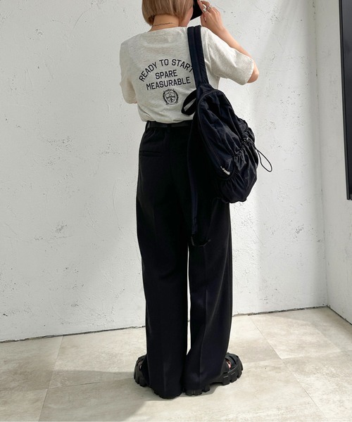 apres jour mignon（アプレジュールミニョン）の「アソートシュエットTシャツ２【ZOZOTOWN限定アイテム】（Tシャツ/カットソー・レディース・ホワイト系その他2/ナチュラル/ベージュ系その他/ブラック系その他/ホワイト系その他/オフホワイト/グリーン/ブラック/ネイビー・フリー/X-LARGE）」の10枚目の写真
