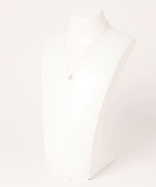 美品♡con affetto♡コンアフェット K10 ダイヤ クロス ネックレス セール】K10ダイヤフラワーネックレス（ネックレス）｜con