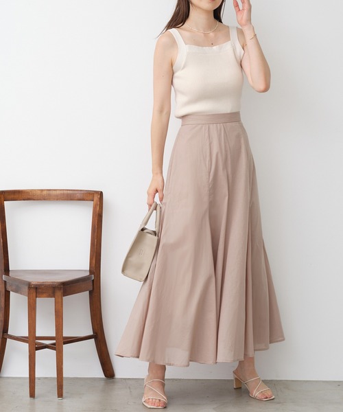 one after another NICE CLAUP(ワンアフターアナザーナイスクラップ)の「配色ニットタンクトップ(タンクトップ・レディース・アイボリー/オフホワイト/ピンク/ホワイト×ブラック・FREE)」の21枚目の写真