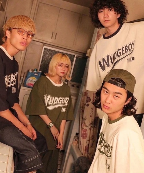 WudgeBoy（ワッジボーイ）の「WUDGE BOY 1018 T-shirt（Tシャツ/カットソー・レディース・ネイビー/グレー/オフホワイト/カーキ・MEDIUM/LARGE）」の7枚目の写真
