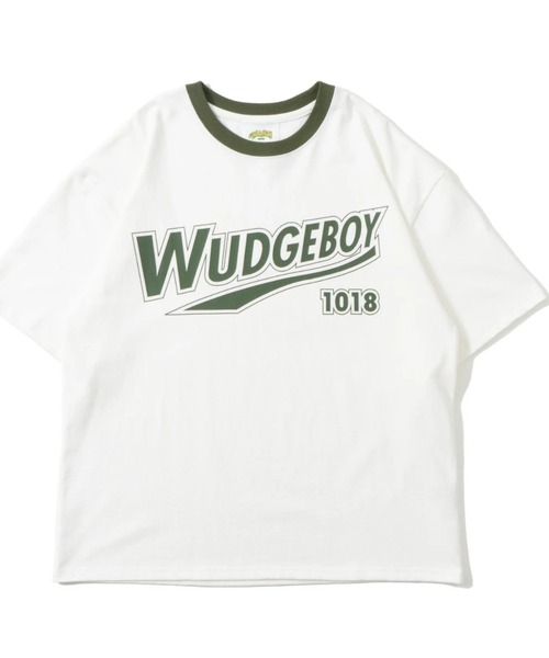 美品 WudgeBoy ゲームシャツ M オーバーサイズ Vネック ナンバリング ゲームシャツ ロンT