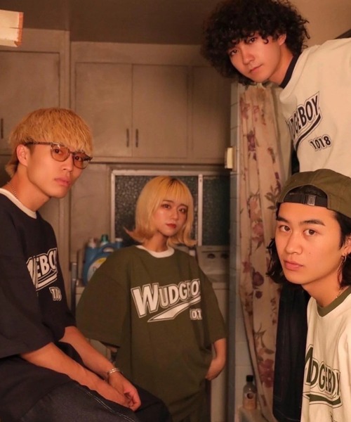WudgeBoy（ワッジボーイ）の「WUDGE BOY 1018 T-shirt（Tシャツ/カットソー・レディース・ネイビー/グレー/オフホワイト/カーキ・MEDIUM/LARGE）」の8枚目の写真