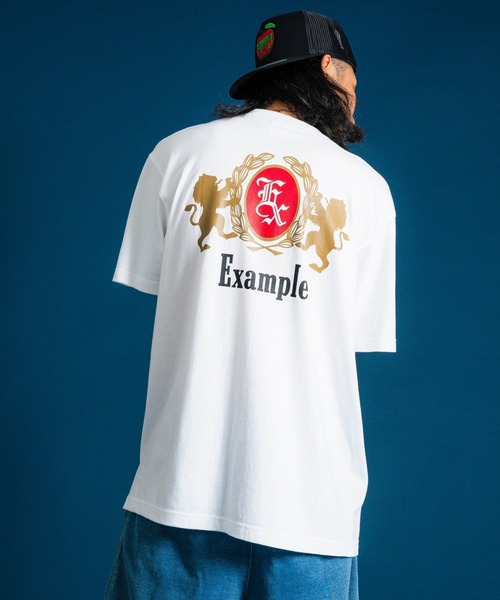EXAMPLE(エグザンプル)の「EXAMPLE CIGARETTES S/S TEE(Tシャツ/カットソー・メンズ・ホワイト/ブラック・XXL/XL/M/L)」の1枚目の写真