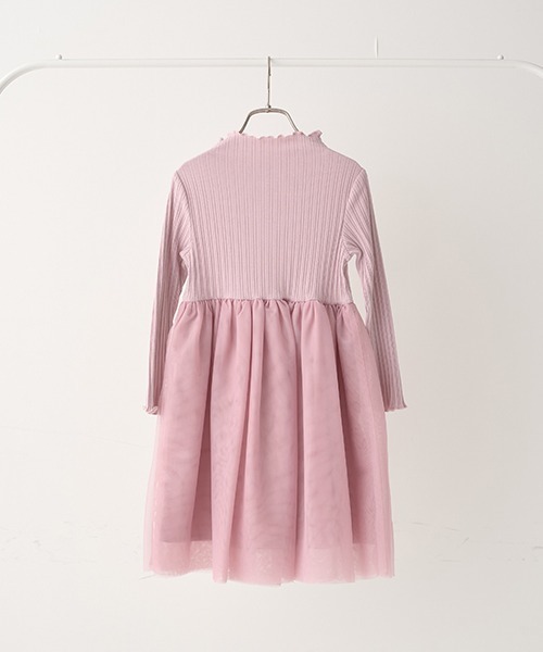 Lycee mine(リセマイン)の「チュールドッキングワンピース(ワンピース・キッズ・チャコール/ブラック/ピンク・140cm/150cm/130cm/110cm/120cm/100cm)」の19枚目の写真