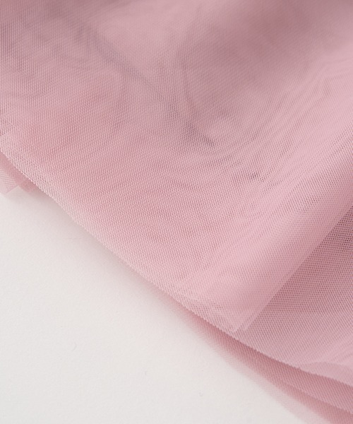 Lycee mine(リセマイン)の「チュールドッキングワンピース(ワンピース・キッズ・チャコール/ブラック/ピンク・140cm/150cm/130cm/110cm/120cm/100cm)」の21枚目の写真