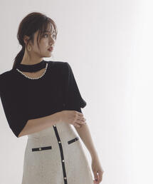 PROPORTION BODY DRESSING | デコルテパールニット / 1213270802(ニット/セーター)