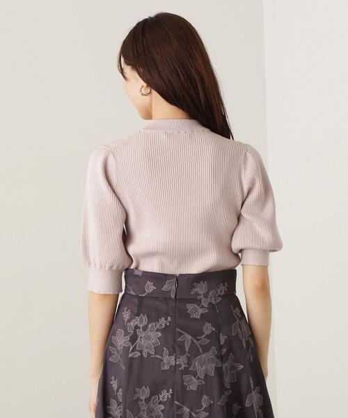PROPORTION BODY DRESSING(プロポーションボディドレッシング)の「デコルテパールニット / 1213270802(ニット/セーター・レディース・グレー/ピンク/ブラック・MEDIUM/SMALL)」の18枚目の写真