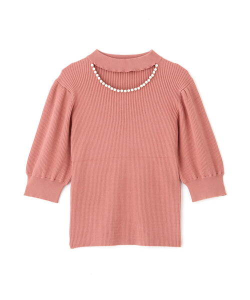 PROPORTION BODY DRESSING(プロポーションボディドレッシング)の「デコルテパールニット / 1213270802(ニット/セーター・レディース・グレー/ピンク/ブラック・MEDIUM/SMALL)」の21枚目の写真