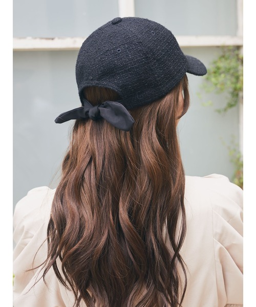 ミッキー/ツイードリボンキャップ（ハット）｜Disney（ディズニー）の