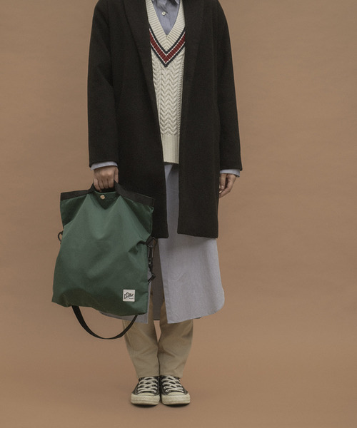 Drifter（ドリフター）の「FOLD SHOULDER TOTE／フォールドショルダートート（ショルダーバッグ・レディース・ホワイト系その他/レオパード/ダークグリーン/ブラック/ブルー・FREE）」の3枚目の写真