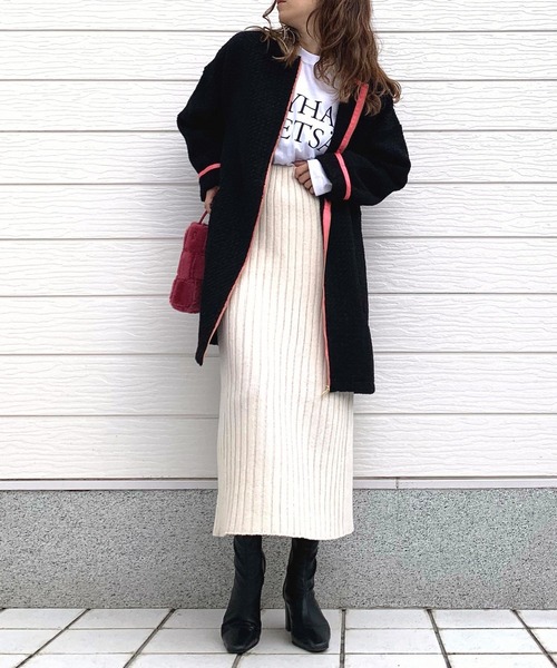 Q（キュー）の「イントレチャートミニバッグ（ショルダーバッグ・レディース・ライトグレー/レッド・ONE SIZE）」の10枚目の写真