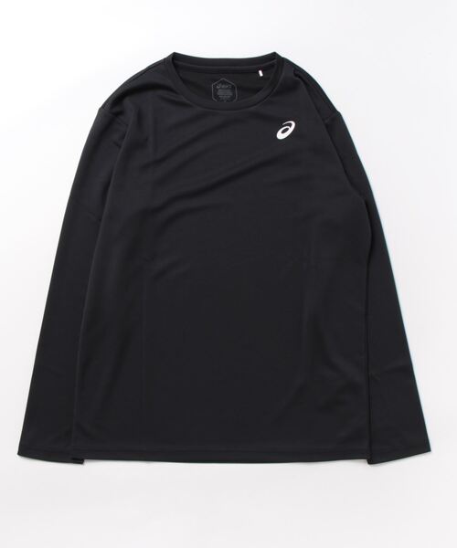 ASICS(アシックス)の「《ASICS》ドライポイント長袖Tシャツ(Tシャツ/カットソー・メンズ・ブラック×ホワイト/ホワイト/ブラック×ゴールド/ブルー系その他/ネイビー・M/L/XL/S)」の3枚目の写真