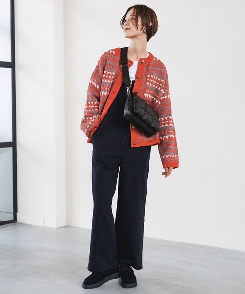 LEPSIM（レプシィム）の「5ゲージチロルカーディガン　971253（カーディガン/ボレロ・レディース・レッド/ブラック/ブラウン/ブルー・FREE）」の10枚目の写真