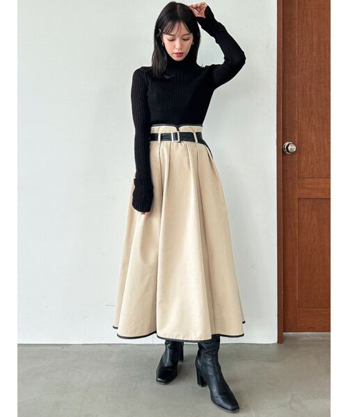 dazzlin（ダズリン）の「ウォーミーシアーインナーニットトップス（ニット/セーター・レディース・グレー/ブラック/ピンク/グリーン・FREE）」の16枚目の写真