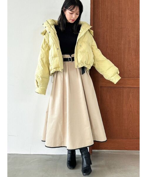 dazzlin（ダズリン）の「ウォーミーシアーインナーニットトップス（ニット/セーター・レディース・グレー/ブラック/ピンク/グリーン・FREE）」の19枚目の写真