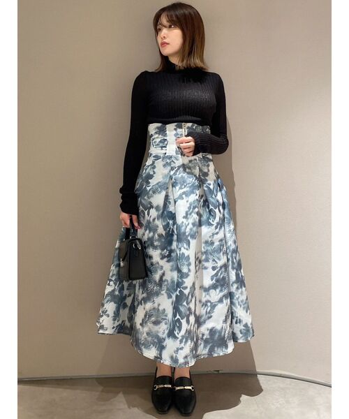 dazzlin（ダズリン）の「ウォーミーシアーインナーニットトップス（ニット/セーター・レディース・グレー/ブラック/ピンク/グリーン・FREE）」の20枚目の写真