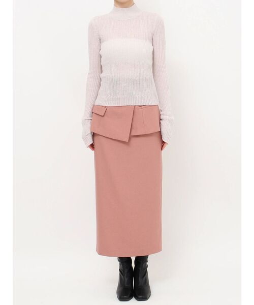 dazzlin（ダズリン）の「ウォーミーシアーインナーニットトップス（ニット/セーター・レディース・グレー/ブラック/ピンク/グリーン・FREE）」の7枚目の写真