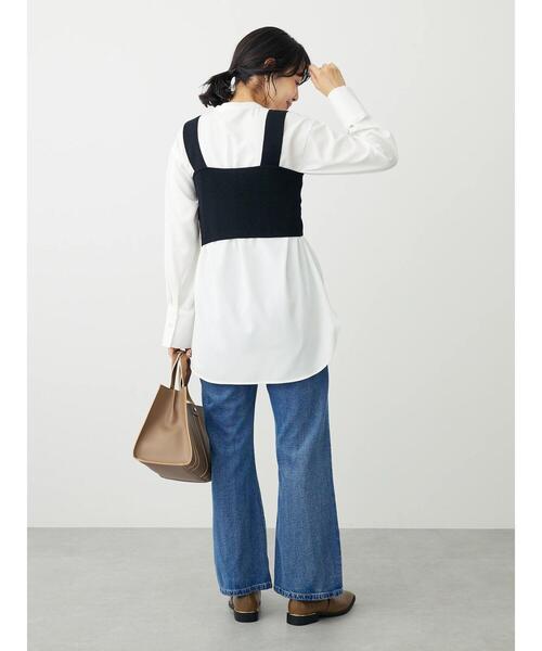 Green Parks(グリーンパークス)の「SET2点ニッビスチェ+とろみチュニック(チュニック・レディース・ブラック/ベージュ・FREE)」の20枚目の写真