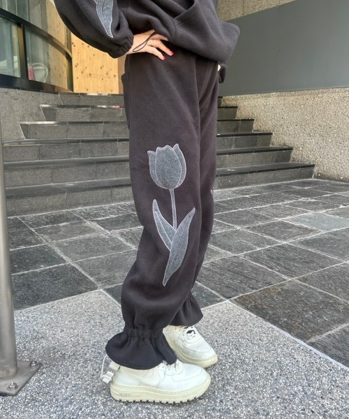 Candy Stripper(キャンディストリッパー)の「MY TULIP FLEECE パンツ(その他パンツ・レディース・ピンク/ミント/ブラック・2)」の12枚目の写真