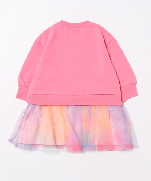 BABYDOLL(ベビードール)の「チュールドッキングワンピース 8803K(ワンピース・キッズ・チェリーピンク/ライトグリーン系1・100cm/130cm/90cm/140cm/110cm/120cm/80cm)」の3枚目の写真