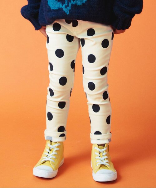 BREEZE（ブリーズ）の「【ユニセックス・裏起毛】あったからくらくスキニー（その他パンツ・キッズ・ブルー/ネイビー/ドット/ベージュ/オレンジ/グレー/パープル/チェック/ブラウン/グリーン/ブラック/カモフラージュ・100/110/120/130/140/90/150）」の11枚目の写真