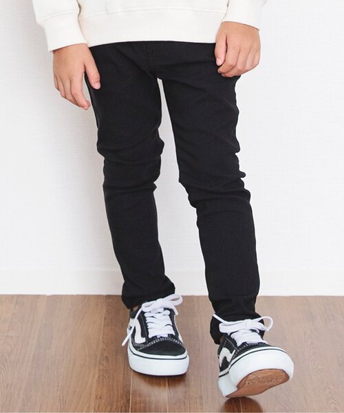 BREEZE（ブリーズ）の「【ユニセックス・裏起毛】あったからくらくスキニー（その他パンツ・キッズ・ブルー/ネイビー/ドット/ベージュ/オレンジ/グレー/パープル/チェック/ブラウン/グリーン/ブラック/カモフラージュ・100/110/120/130/140/90/150）」の2枚目の写真