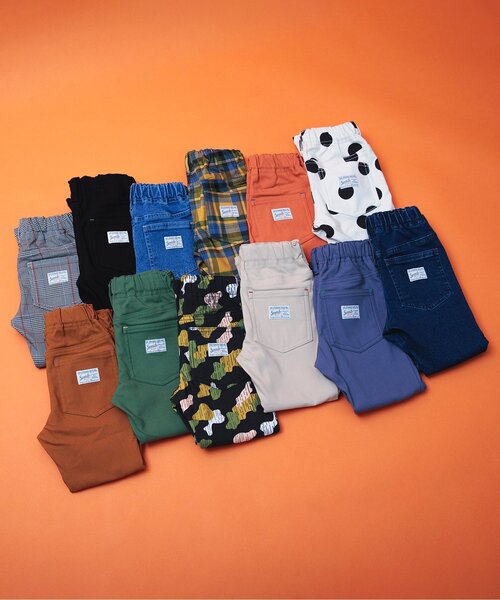 BREEZE（ブリーズ）の「【ユニセックス・裏起毛】あったからくらくスキニー（その他パンツ・キッズ・ブルー/ネイビー/ドット/ベージュ/オレンジ/グレー/パープル/チェック/ブラウン/グリーン/ブラック/カモフラージュ・100/110/120/130/140/90/150）」の13枚目の写真