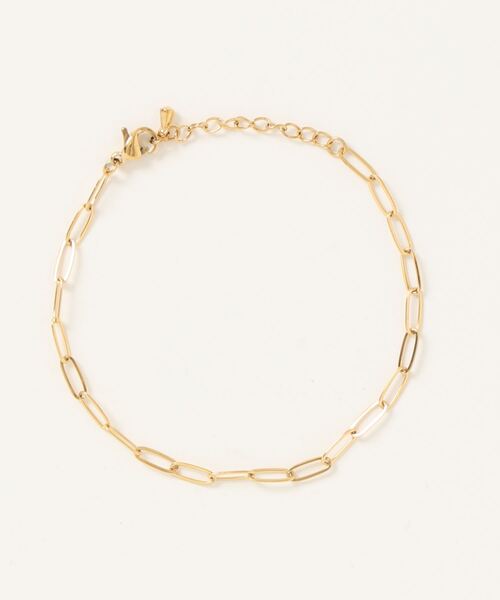 and it_(アンドイット)の「金属アレルギー対応 サージカルステンレス 細チェーンブレス(ブレスレット・レディース・ゴールド/シルバー・FREE)」の4枚目の写真