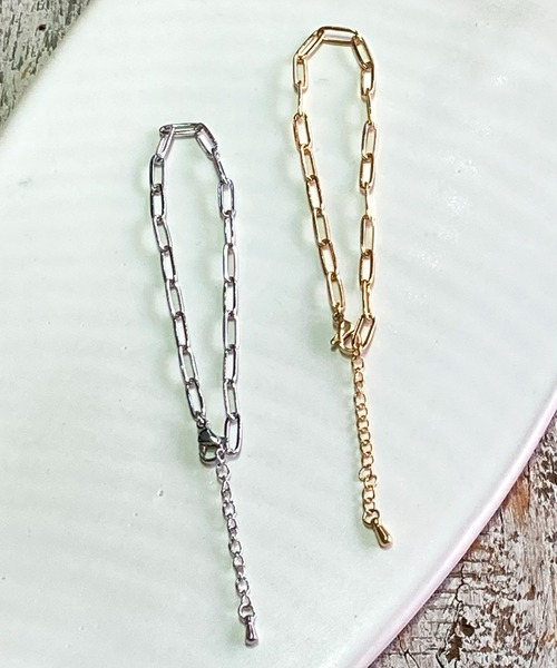 and it_(アンドイット)の「金属アレルギー対応 サージカルステンレス 細チェーンブレス(ブレスレット・レディース・ゴールド/シルバー・FREE)」の6枚目の写真