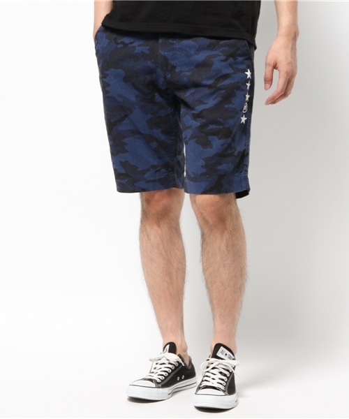 MYE-DO'（マイ・ドゥ）の「カモフラージュ ショーツ ”m' STAR”（その他パンツ・メンズ・ネイビー/カーキ・X-LARGE/MEDIUM/LARGE）」の2枚目の写真