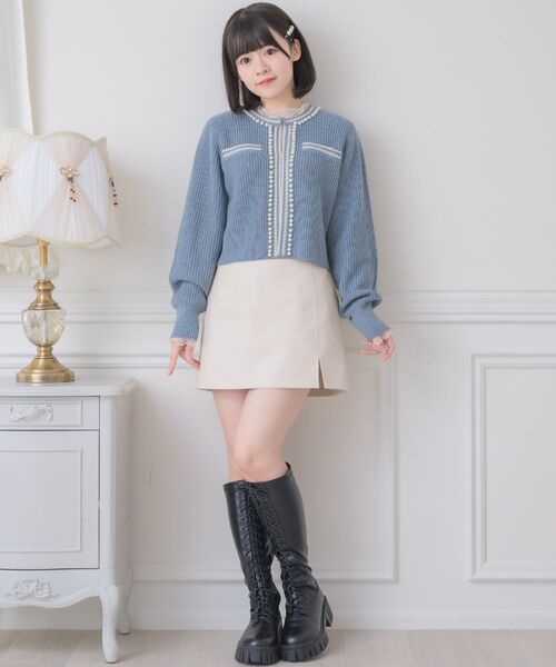 BRIEFING レディース フード付きジャケット ブラック　Mサイズ ems excite（エムズエキサイト）の「ポケット刺繍FレザーミニSK