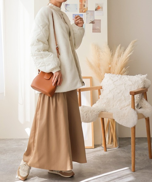 ファー付きキルトジャケット（ブルゾン）｜Social GIRL（ソーシャルガール）