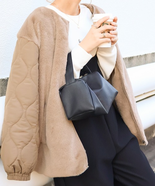 ファー付きキルトジャケット（ブルゾン）｜Social GIRL（ソーシャルガール）