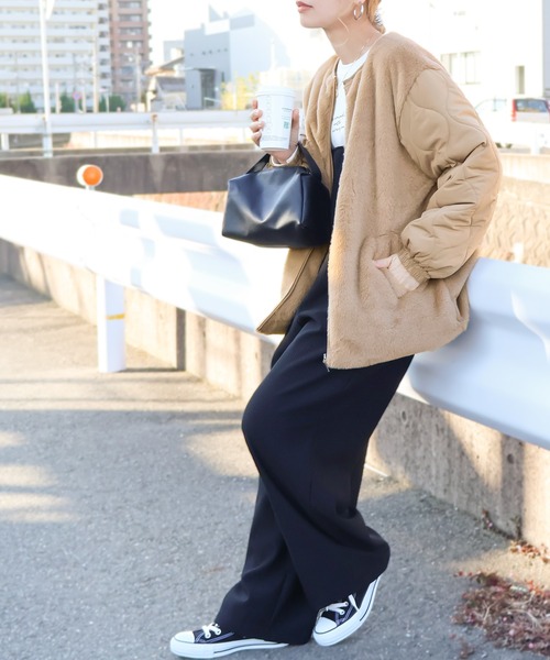 ファー付きキルトジャケット（ブルゾン）｜Social GIRL（ソーシャルガール）