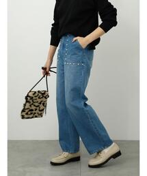 Lugnoncure | パール付デニムパンツ(デニムパンツ)