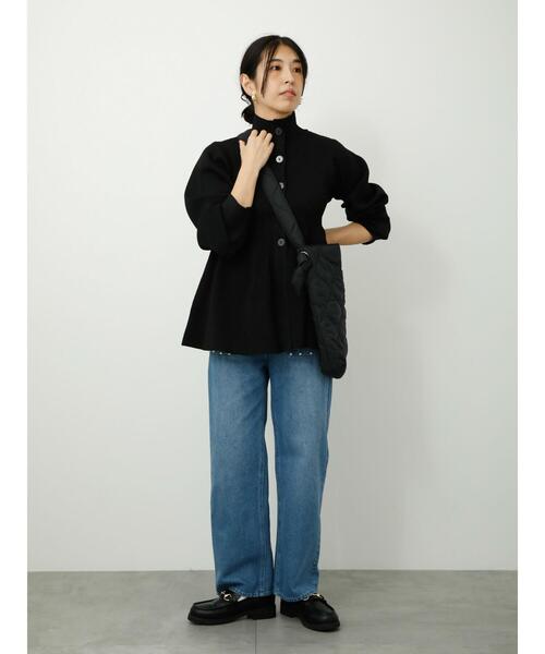 Lugnoncure(ルノンキュール)の「パール付デニムパンツ(デニムパンツ・レディース・ネイビー/ブルー/ブラック・S/L/M)」の7枚目の写真