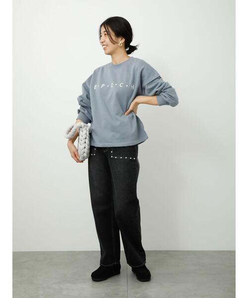 Lugnoncure(ルノンキュール)の「パール付デニムパンツ(デニムパンツ・レディース・ネイビー/ブルー/ブラック・S/L/M)」の18枚目の写真