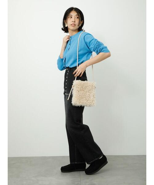 Lugnoncure(ルノンキュール)の「パール付デニムパンツ(デニムパンツ・レディース・ネイビー/ブルー/ブラック・S/L/M)」の21枚目の写真