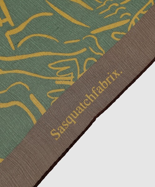 SASQUATCHfabrix.（サスクワァッチファブリックス）の「CUBISM  “LOVE & PEACE” SILK SCARF（バンダナ/スカーフ・メンズ・ネイビー系/ラスタ・FREE）」の3枚目の写真