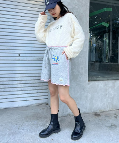 HELLO.SANFRANCISCO(ハローサンフランシスコ)の「【HELLO.SANFRANCISCO/ハローサンフランシスコ】コラボASS配色ステッチメロウショーツ(スウェットパンツ・レディース・グレー/ライトグレー・ONE SIZE)」の17枚目の写真