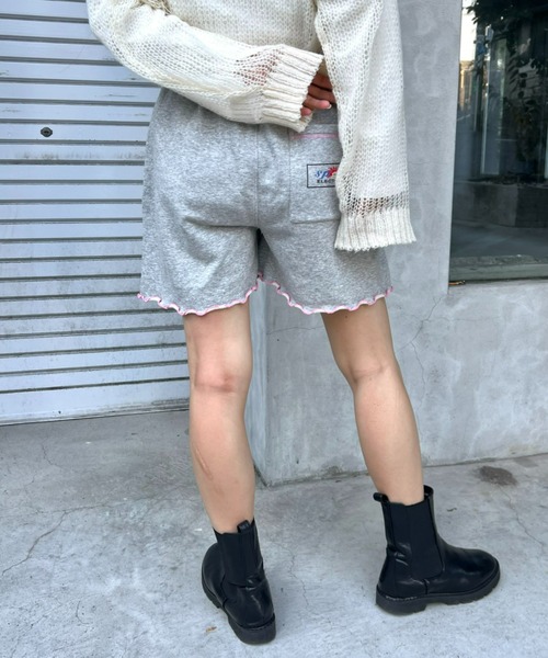 HELLO.SANFRANCISCO(ハローサンフランシスコ)の「【HELLO.SANFRANCISCO/ハローサンフランシスコ】コラボASS配色ステッチメロウショーツ(スウェットパンツ・レディース・グレー/ライトグレー・ONE SIZE)」の14枚目の写真